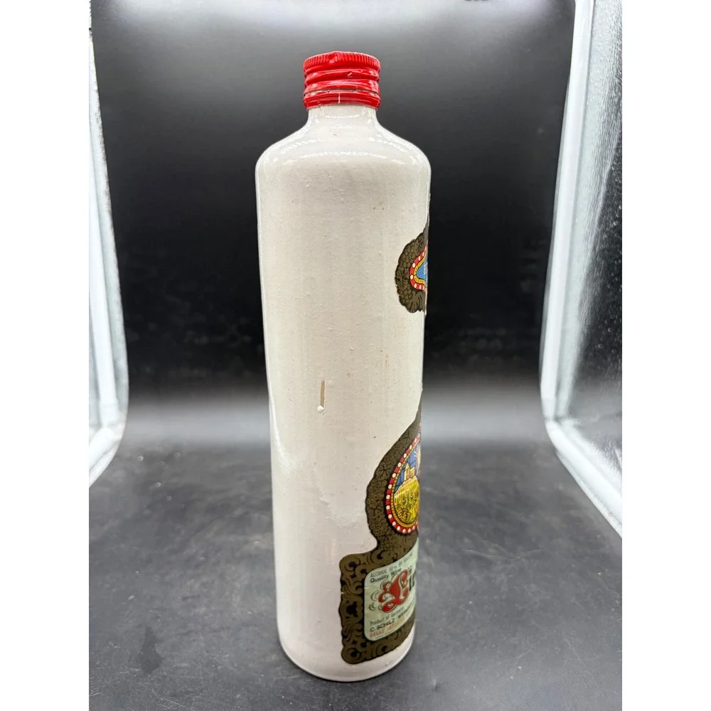 Vintage 1975 Beameister Liebfraumilch Ceramic Wine Bottle Germany 11.5 Inch